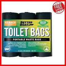 Universal Fit 45 Biodegradable Toilet Bags for Camping, Boating &amp; Road T... - $535.95 MXN