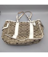 Coach K05J-6234 Canvas Gallery Beige Jacquard Satchel Tote Handbag - $34.67 CAD