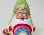 Snow Gnomes Believe Rainbow Christmas Ornament by Dept 56 Snowopinons 3 in - £7.65 GBP