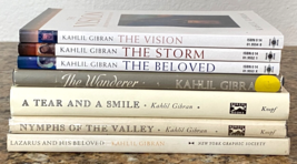 LOT OF 7 KAHLIL GIBRAN BOOKS - HARDCOVER DUST JACKET &amp; PAPERBACK - £17.51 GBP