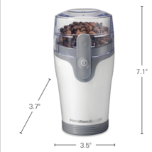 Electric Coffee Beans &amp; Spice Grinder ~ White 125W - £17.54 GBP