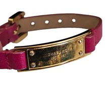 Michael Kors Raspberry Pink &amp; Gold Tone Adjustable Bracelet - £22.33 GBP