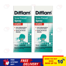 2 Boxes Difflam Forte Anti-Inflammatary SORE THROAT Mouth Ulcers SPRAY 15ml - £37.54 GBP