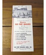 Vintage New York Historic Old Fort Niagara Brochure - $24.97 CAD