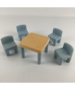 Little Tikes Dollhouse Replacement Dining Room Table Chairs Vintage 1980... - $27.02 CAD