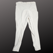 Tuffrider White Ribb Full Seat Ladies English Breeches 10051 Size 34R  NWT image 2