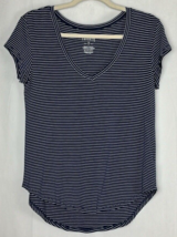 American Eagle Size XS Favorite Navy and White Striped T-Shirt - £5.50 GBP