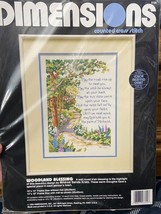 1992 Dimension Counted Cross Stitch &quot;Woodland Blessing&quot; 10&quot; X 14&quot; *NEW* w1 - £13.89 GBP