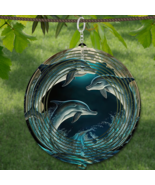 Dolphins Playing WindSpinner Wind Spinner 10&quot; /w FREE Shipping - $25.00