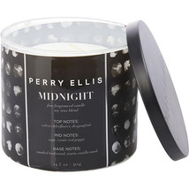 Perry Ellis Midnight By Perry Ellis Candle 14.5 Oz - £18.37 GBP