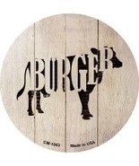Cows Make Burgers Novelty Metal Mini Circle Magnet CM-1063 - €11,05 EUR