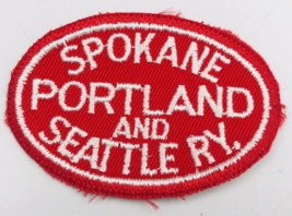 SP&amp;S Spokane Portland &amp; Seattle RY Railroad Red &amp; White Patch 2.75&quot; x 2&quot; - £6.02 GBP