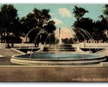 Gates Circle Fountain Buffalo New York NY UNP DB Postcard R27 - $3.97