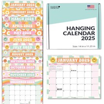 Retro Large Wall Calendar | 2025-2026 | 18 Month | Home &amp; Office - $24.99