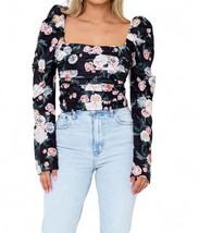 Buddylove dutchess pleated long sleeve top in Sleeping Garden - £34.30 GBP