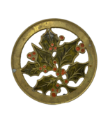 Vintage Hampton Brass Trivet/Wall Hanger 5" Diameter - €12,13 EUR
