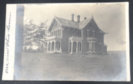 AZO 1904-1918 RPPC Rural Ohio Traditional 2-Story Farmhouse Home Photo Postcard - £9.61 GBP