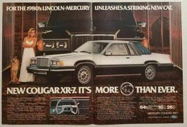 1979 Print Ad The 1980 Mercury Cougar XR-7 Pretty Lady &amp; Cougar - £6.70 GBP