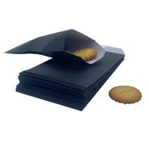 Glassine Bags Black Cookie Bags 5.12 X 6.3-Inch Wax Paper Flat Treat Paper Candy - £12.58 GBP