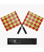 Great Call Soccer Referee Flag Pro Set Head Linesman Red Yellow Flags Fr... - £12.60 GBP