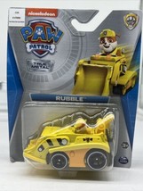 Nickelodeon Paw Patrol Dino Rescue Rubble Die-Cast Vehicle True Metal Toy Cart - £4.39 GBP