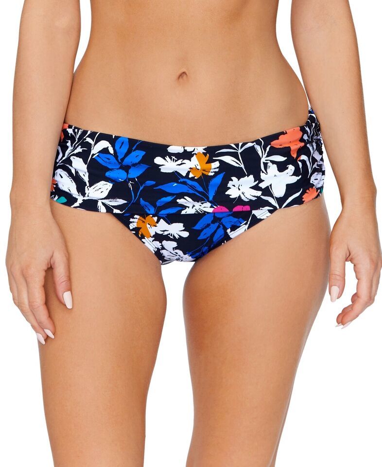 MSRP $30 Island Escape Womens Tahiti Bikini Bottoms Black Size 10 - $6.28