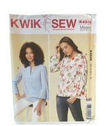 Kwik Sew K4246 Misses' Tops XS-XL Modern Pullover Blouses Pattern UNCUT FF - $7.67