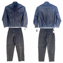 Vintage Avirex 21A0804 Black, Men Jacket/Pants set (Price By Piece),USA Made - £320.44 GBP+
