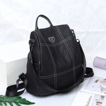  Women&#39;s Backpack New High Quality Leather Backpack Ladies Anti-theft Travel Bag - £59.35 GBP