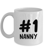 #1 Nanny Coffee Mug 11/15oz Ceramic Mother&#39;s Day Christmas Tea Cup Gift For Mom - £12.66 GBP+