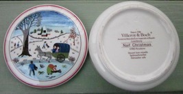 Villeroy &amp; Boch Naif Winter Village Porcelain Lidded Box Laplau Art Luxembourg - $18.99