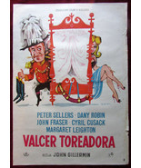 1962 Original Movie Poster Waltz of the Toreadors Peter Sellers Dany Rob... - £17.68 GBP