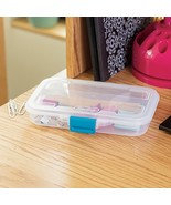 Sterilite 17248612 8-1/2&quot; Small White Plastic Divided Box - $206.02 MXN