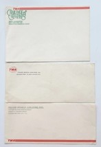 Vintage TWA Airlines Lot of 3 Envelopes Unused PB202 - £13.28 GBP