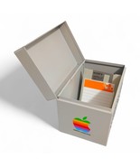 VTG Floppy Disk 3.5&quot; 45 Metal Storage Case Organizer Rainbow Apple Sticker  - €21,06 EUR