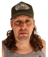 Big Bass USA Brown Mullet Hat - Country Costume Gone Fishin - Redneck Co... - €14,66 EUR