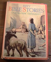 Fifty Bible Stories 1941 Whitman Publishing Illustrated by Vallely first... - $25.00