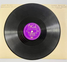 Gene Autry - Gonna Build A Big Fence Around Texas ~ 78 Rpm Okeh 6728 - £9.30 GBP