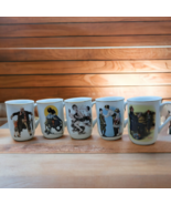 Norman Rockwell 1982 Collector&#39;s Mugs 24 Karat Gold Trim - Vintage - Lot... - $25.48 CAD