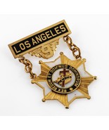 Los Angeles Maçonnique Chevaliers Templiers Argent Sterling Badge - $71.92 CAD