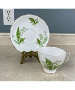 Royal Vale Bone China  White Bell Flower Tea Cup And Saucer Set - $20.35 CAD
