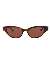 Cat Eye-Frame Recycled Acetate Sunglasses Women Brown One Size - £167.32 GBP