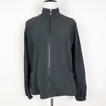 Coral Bay Golf Women’s Zip Up Jacket Black Size Petite Small With Pockets - $132.35 MXN