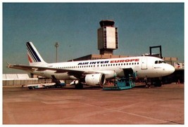 Air Inter Europe Airbus A320 Basel Airplane Postcard - $6.88