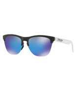 New Oakley Frogskins Lite OO9374-02 Matte Black Prizm Sapphire 63mm Lens - $162.00