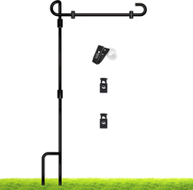 Garden Flag Stand, Premium Yard Flag Pole Holder (35.4''×16.4'') Metal P... - $13.33