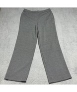 Alfred Dunner Women&#39;s Pants Sz 14 Black White Check Pull On Straight Leg... - $13.30