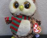 Ty Beanie Boos Wise the Owl Big Gold Sparkle Eyes NEW - £8.72 GBP