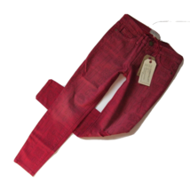 NWT Current/Elliott The Stiletto in Red Coral Bandana Stretch Skinny Jeans 25 - £25.10 GBP