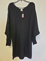 MSRP $60 American Rag Womens Sweater Dress Black Sparkle Size XXS - £8.08 GBP